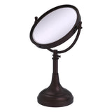 Allied Brass 8-in x 23.5-in Satin Chrome Double-Sided Magnifying Countertop Vanity Mirror