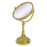 Allied Brass 8-in x 23.5-in Matte Black Double-Sided Magnifying Countertop Vanity Mirror