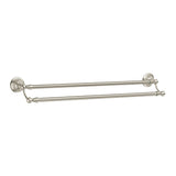 Moen Sage 24-in Spot Resist Brushed Nickel Wall-Mount Double Towel Bar