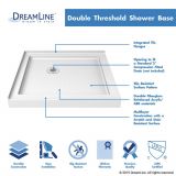 Cornerview 36 x 36 x 76.75 in. Framed Corner Sliding Shower Enclosure in Chrome with Acrylic Base and Back Walls Kit