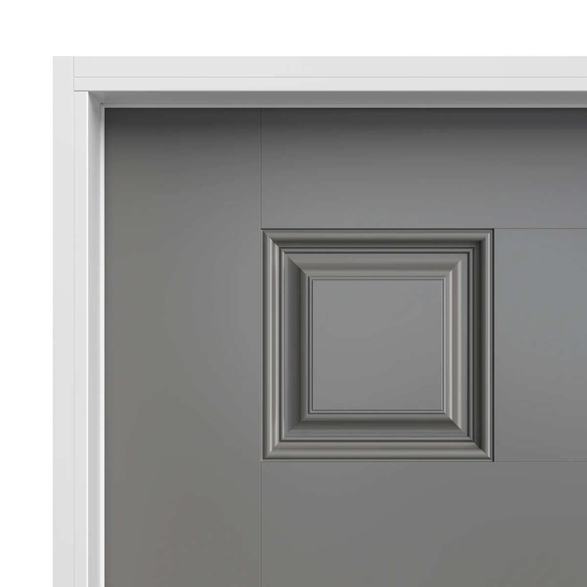 Masonite 32 in. x 80 in. 6-Panel Left-Hand Inswing Primed Smooth Fiberglass Prehung Front Exterior Door, No Brickmold