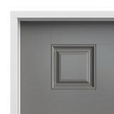 Masonite 32 in. x 80 in. 6-Panel Left-Hand Inswing Primed Smooth Fiberglass Prehung Front Exterior Door, No Brickmold