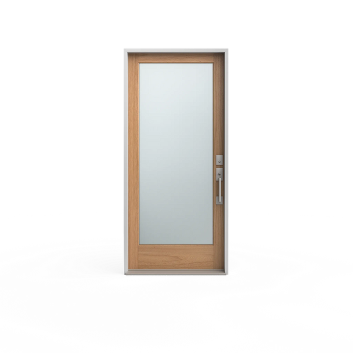 Masonite 36 in. x 80 in. Full Lite Unfinished Fir Front Exterior Door Slab