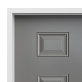 Masonite 36 in. x 80 in. Premium 6-Panel Right-Hand Inswing Primed Steel Prehung Front Door with No Brickmold