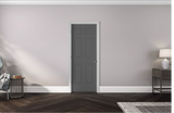 Masonite Traditional 28-in x 80-in 6-Panel Solid Core Primed Molded Composite Left Hand Single Prehung Interior Door