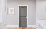 30 in. x 80 in. Masonite Solidoor Roman Smooth 2-Panel Round Top Solid Core Primed Composite Interior Door Slab