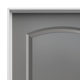30 in. x 80 in. Masonite Solidoor Roman Smooth 2-Panel Round Top Solid Core Primed Composite Interior Door Slab