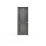 Masonite Traditional 28-in x 80-in 6-Panel Solid Core Primed Molded Composite Left Hand Single Prehung Interior Door