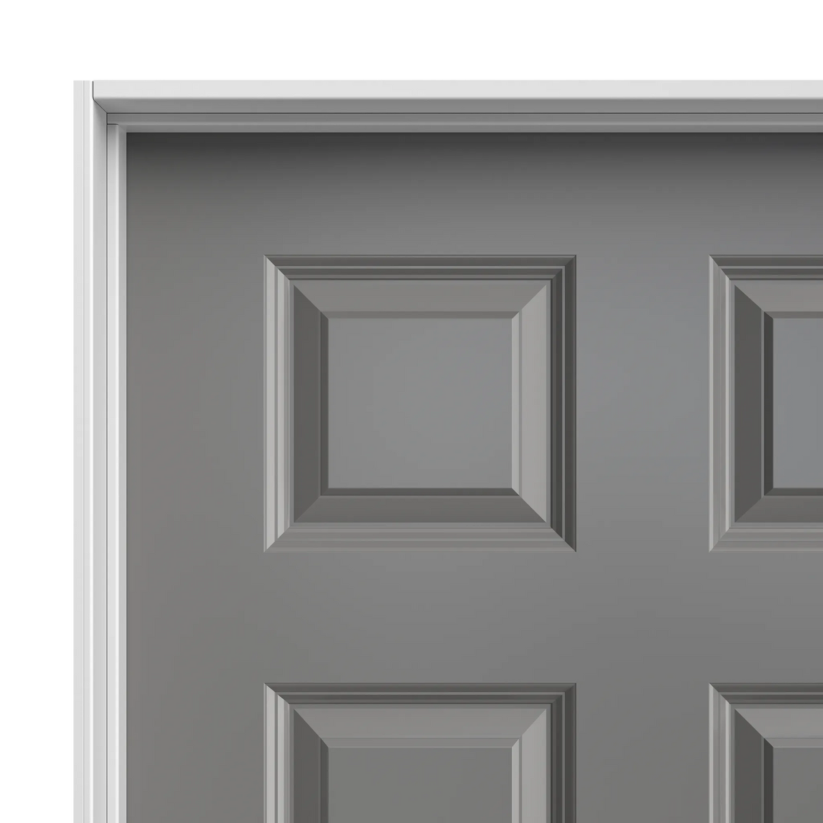 Masonite Traditional 28-in x 80-in 6-Panel Solid Core Primed Molded Composite Left Hand Single Prehung Interior Door