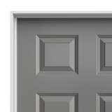 Masonite Traditional 28-in x 80-in 6-Panel Solid Core Primed Molded Composite Left Hand Single Prehung Interior Door