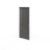Masonite Logan 30-in x 80-in Primed White 2-Panel Square Molded Composite Bifold Door with Hardware