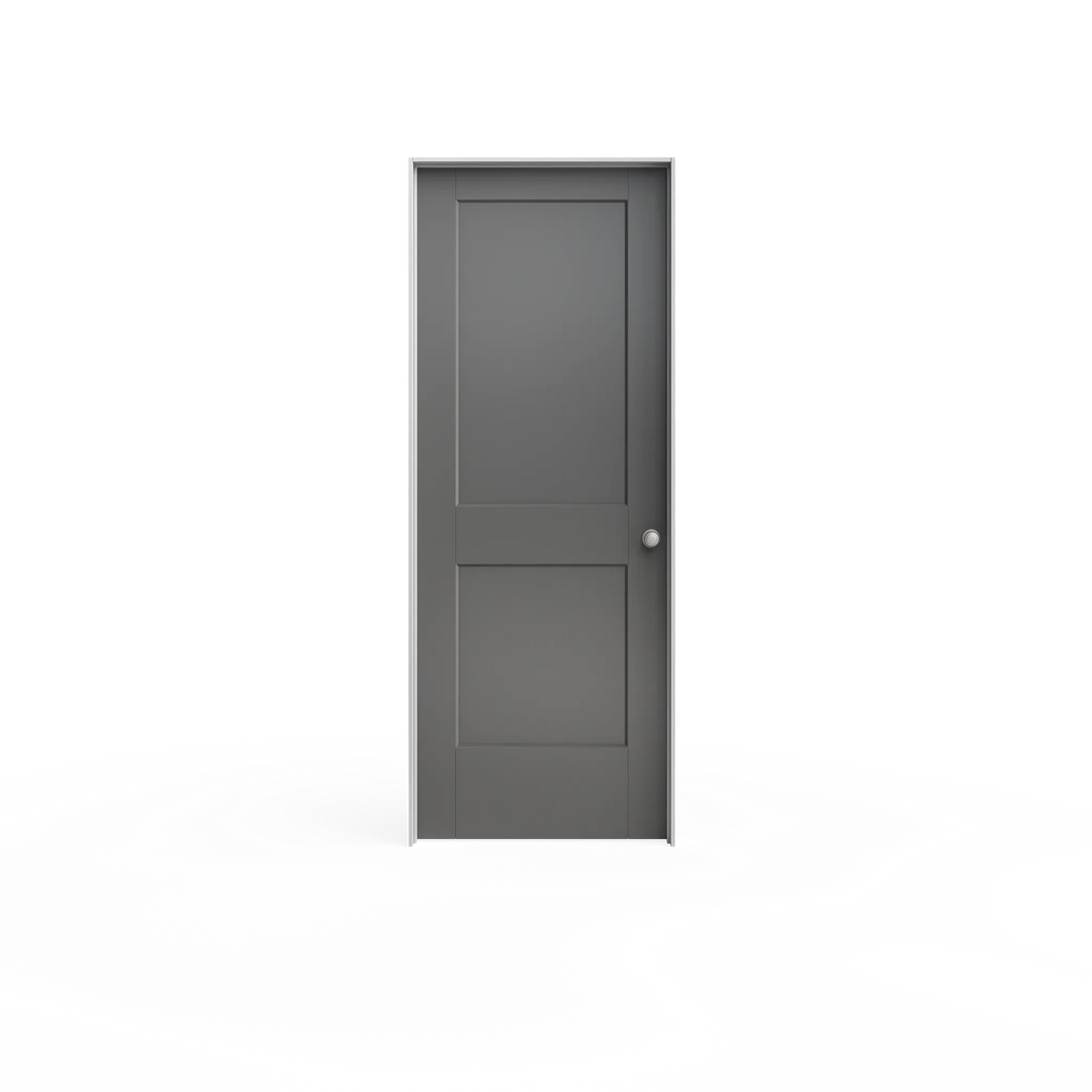 Masonite 30 in. x 80 in. Primed 2-Panel Square Hollow Core Composite Interior Door Slab with Bore