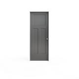 Masonite Winslow 32-in x 80-in (Primed) 3-Panel Craftsman Solid Core Molded Composite Pre-Hung Door