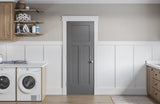 Masonite Winslow 24-in x 80-in 3-Panel Craftsman Solid Core Molded Composite Right-Hand Single Prehung Interior Door