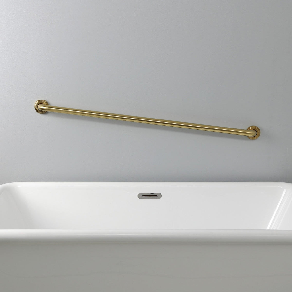 Elements of Design Milano 12-in Polished Brass Wall Mount (ADA Compliant) Grab Bar