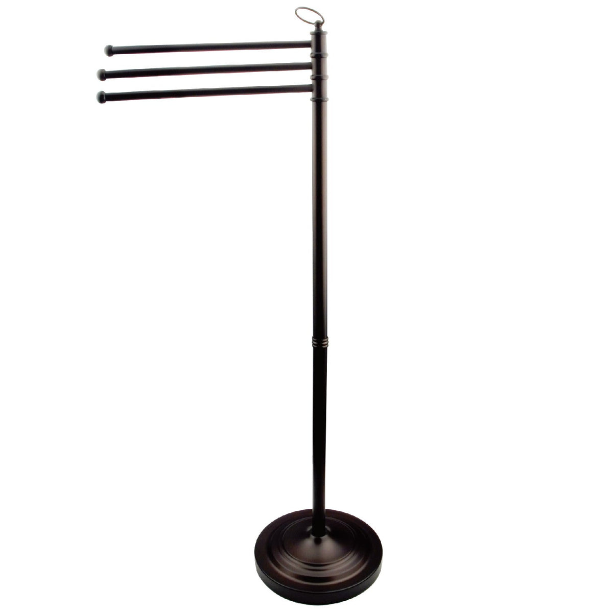 Elements of Design DS2025 Freestanding Towel Rack, Oil-Rubbed Bronze – 3 Swivel Bars