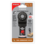 Diablo Starlock Bi-Metal Oscillating Blade for Nail-Embedded Wood 1-1/4" 3/Pack