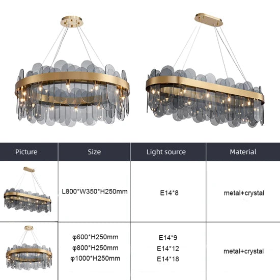 DLSS LIGHTING Dlsslighting Chandelier Lamp Luxury for Home Decor Modern Chandeliers & Pendant Lights