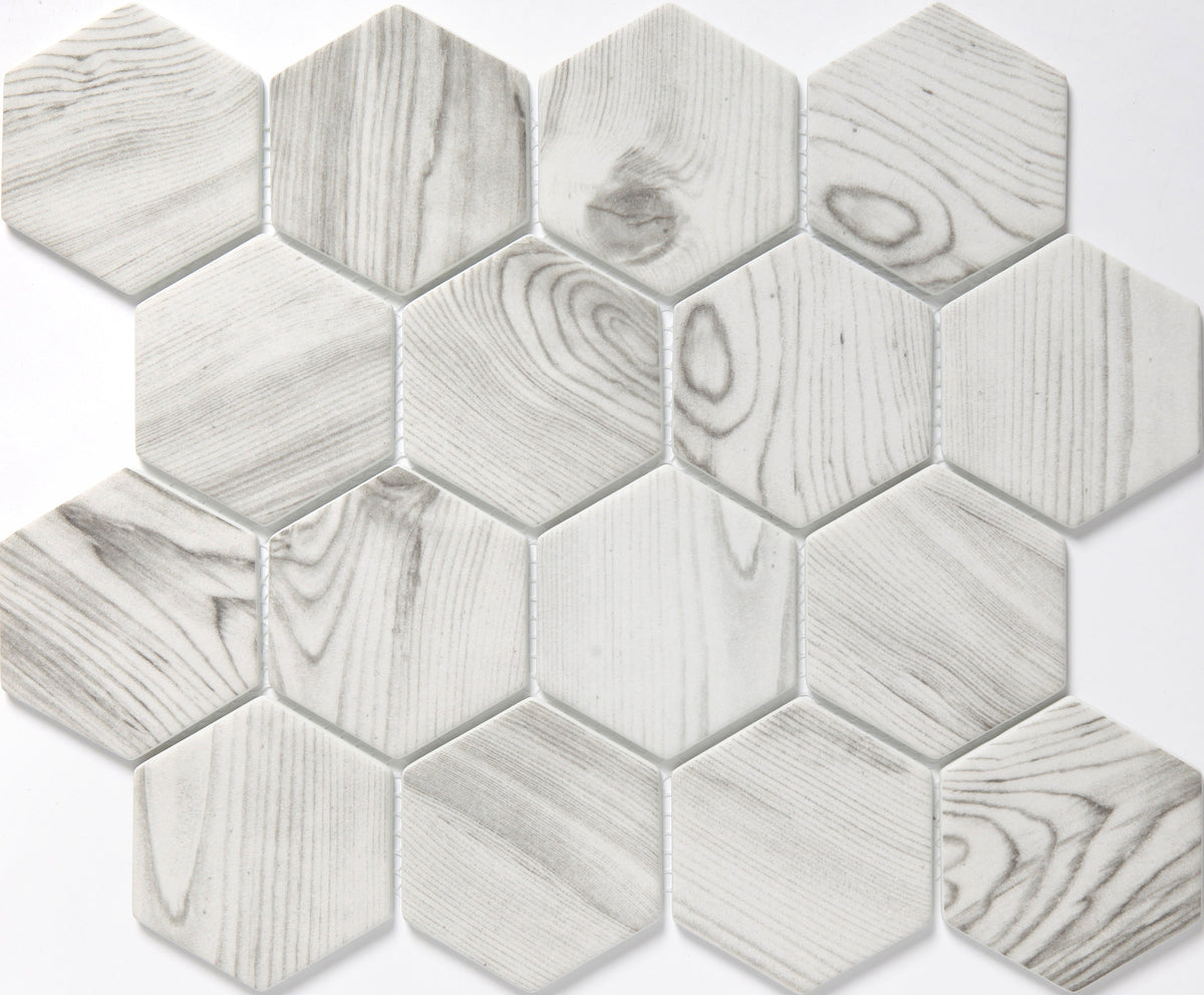 Emser Echo 14-Pack Brown Wood Look Glass Border Tile (11-in x 13-in)