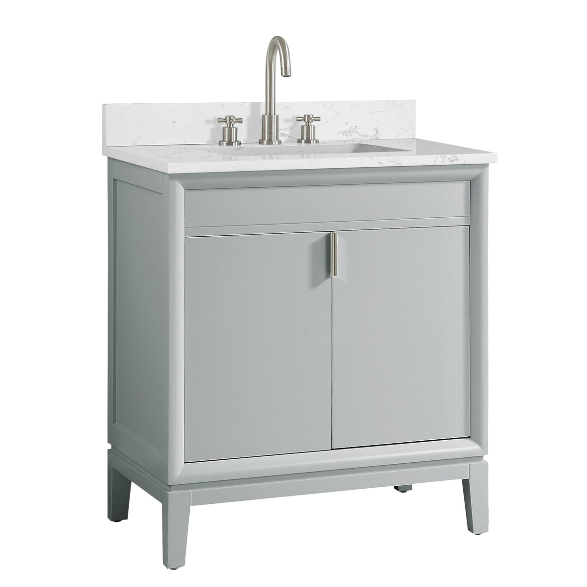 Avanity Emma 30-in Dove Gray Bathroom Vanity Cabinet