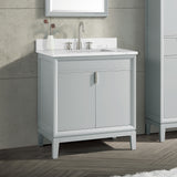 Avanity Emma 30-in Dove Gray Bathroom Vanity Cabinet