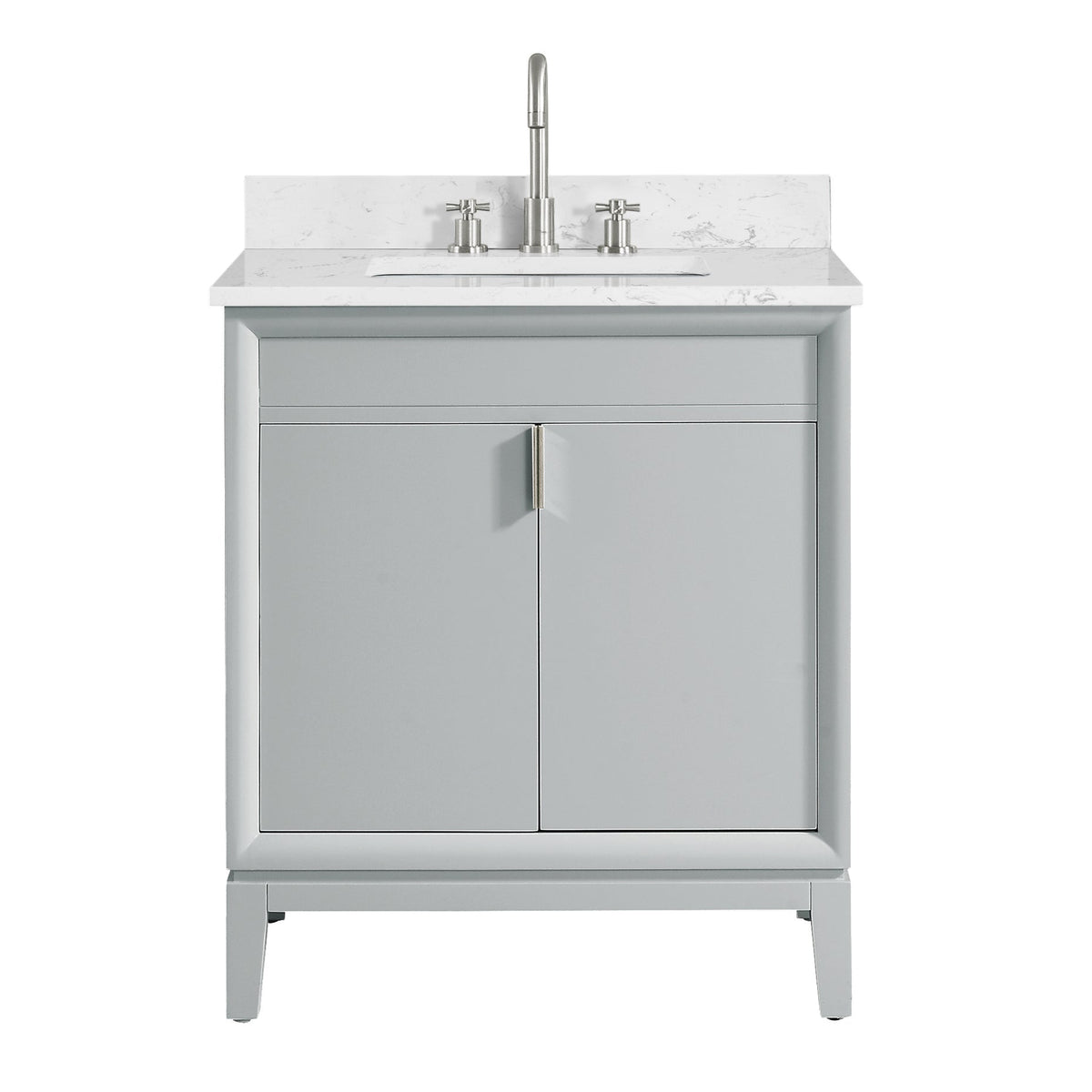 Avanity Emma 30-in Dove Gray Bathroom Vanity Cabinet