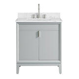Avanity Emma 30-in Dove Gray Bathroom Vanity Cabinet