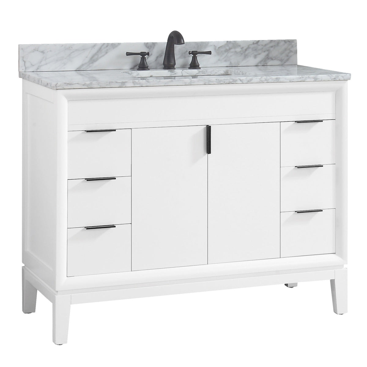 Avanity Emma 42-in White Bathroom Vanity Cabinet