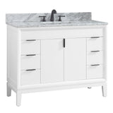 Avanity Emma 42-in White Bathroom Vanity Cabinet