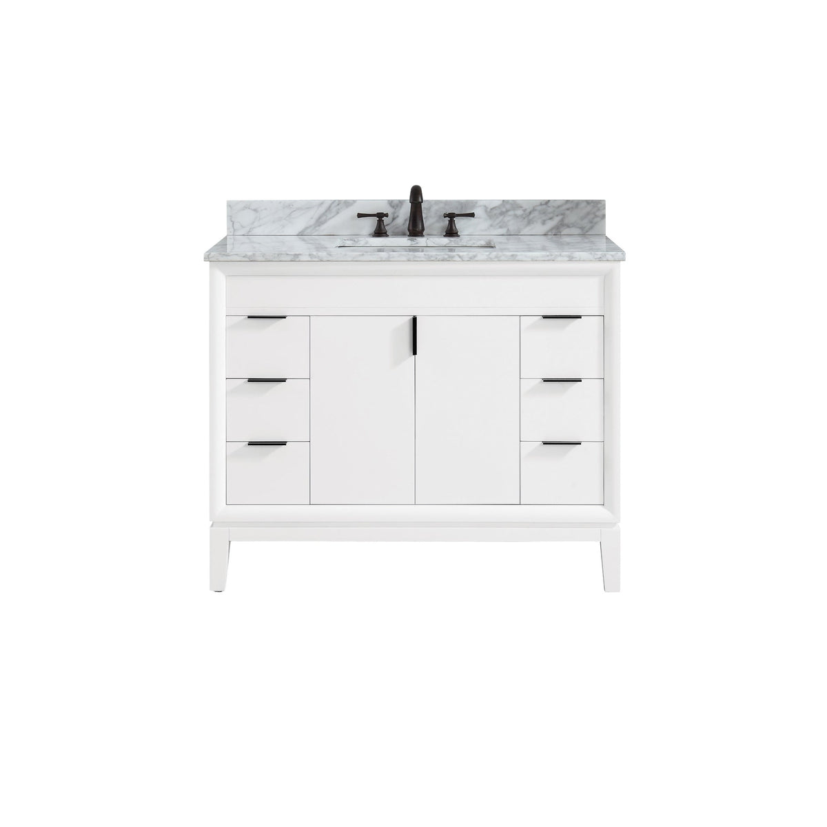 Avanity Emma 42-in White Bathroom Vanity Cabinet