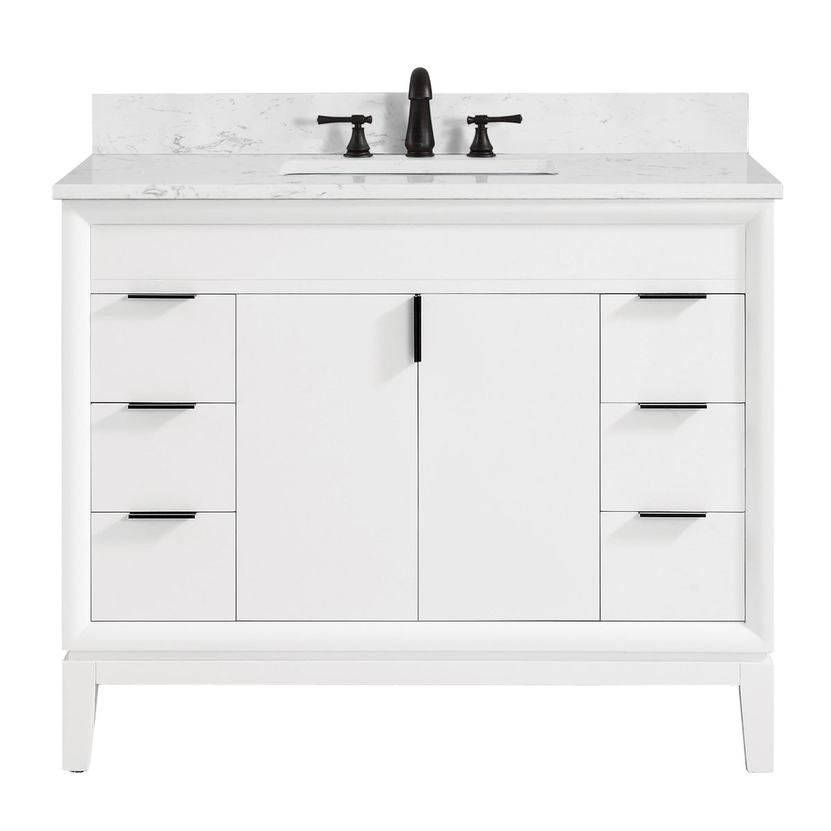 Avanity Emma 42-in White Bathroom Vanity Cabinet