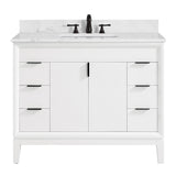 Avanity Emma 42-in White Bathroom Vanity Cabinet