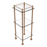 Allied Brass Three Tier Etagere with 14-in x 14-in Shelves in Polished Nickel