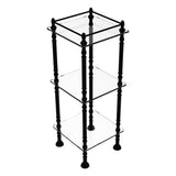 Allied Brass Three Tier Etagere with 14-in x 14-in Shelves in Polished Nickel