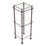 Allied Brass Three Tier Etagere with 14-in x 14-in Shelves in Polished Nickel