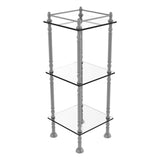 Allied Brass Three Tier Etagere with 14-in x 14-in Shelves in Polished Nickel