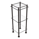 Allied Brass Three Tier Etagere with 14-in x 14-in Shelves in Polished Nickel