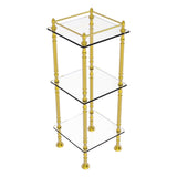 Allied Brass Three Tier Etagere with 14-in x 14-in Shelves in Polished Nickel
