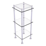 Allied Brass Three Tier Etagere with 14-in x 14-in Shelves in Polished Nickel