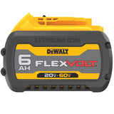 DEWALT FLEXVOLT 20V/60V MAX Lithium-Ion 6.0Ah Battery Pack — 6-Pack