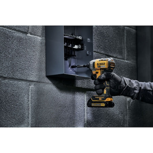 DEWALT 20-Volt MAX 1/4-in Variable Speed Brushless Cordless Impact Driver Kit (1 Battery Included)
