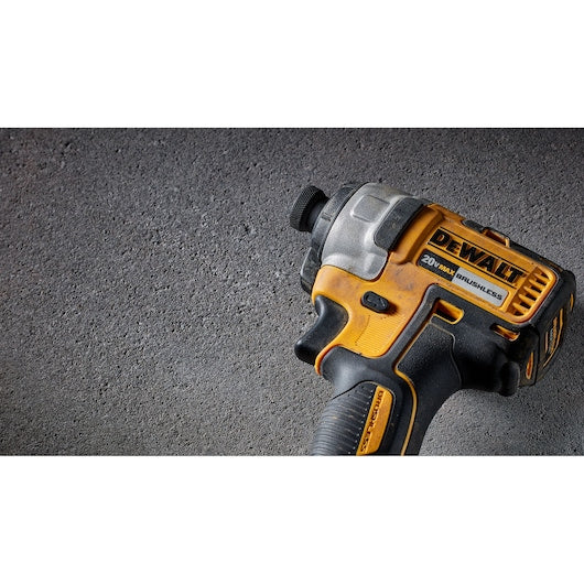 DEWALT 20-Volt MAX 1/4-in Variable Speed Brushless Cordless Impact Driver Kit (1 Battery Included)