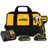 DEWALT 20-Volt MAX 1/4-in Variable Speed Brushless Cordless Impact Driver Kit (1 Battery Included)