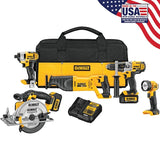 DEWALT 20V MAX 5-Tool Power Tool Combo Kit with Soft Case, Charger and (2) Batteries Included (Model DCK590L2)