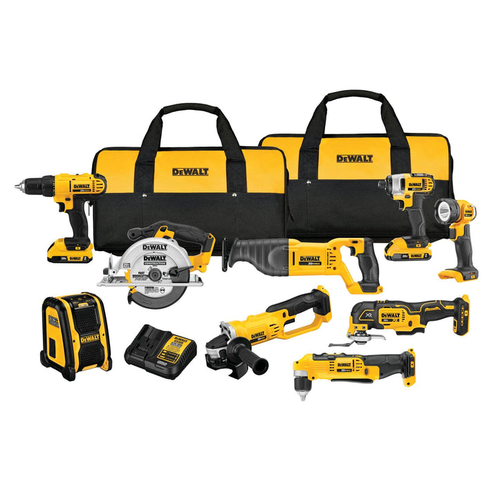 DEWALT 20V MAX Lithium-Ion Cordless 9-Tool Combo Kit with 20V MAX XR 6.0Ah Premium Battery Pack