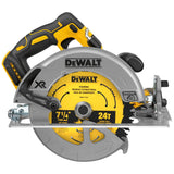 DEWALT 20-Volt MAX Lithium-Ion Cordless Brushless 7-1/4 in. Circular Saw with Brake (Tool-Only) + Bonus 6.0Ah Battery Pack