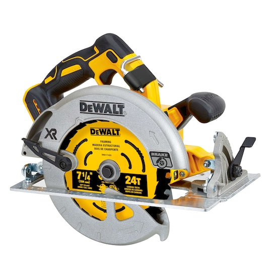DEWALT 20-Volt MAX Lithium-Ion Cordless Brushless 7-1/4 in. Circular Saw with Brake (Tool-Only) + Bonus 6.0Ah Battery Pack