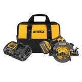DEWALT FLEXVOLT 60V MAX Brushless 7-1/4 in. Cordless Circular Saw with Bonus 1/4 in. Impact Driver (Tool-Only)