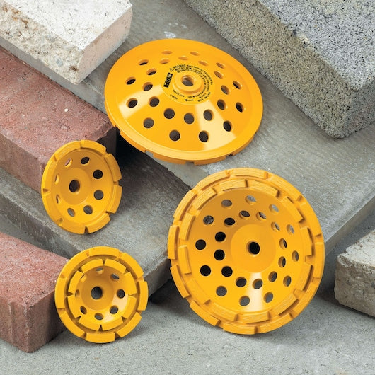DEWALT 4 in. Single-Row Diamond Cup Grinding Wheel, 5/8 in.-11 Arbor (DW4770)