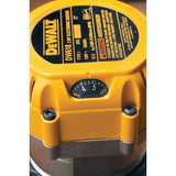 DEWALT 12 Amp Corded 2-1/4 HP Electronic Variable Speed Fixed Base Router with Soft Start (DW618)